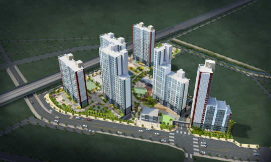 '안양예술공원 두산위브' 조감도.    두산건설 제공